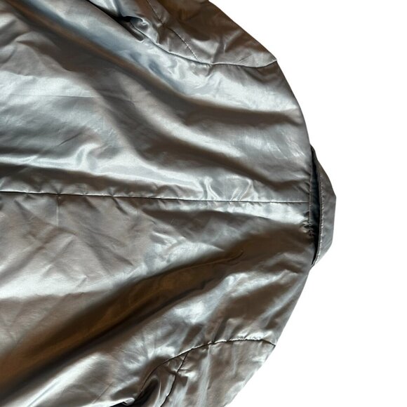 Zara Basic Zip-Down Jacket Coat Dark Grey Casual Warm Lightweight Size Medium - Picture 7 of 10